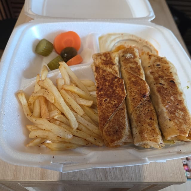 Chicken Roll Plate.