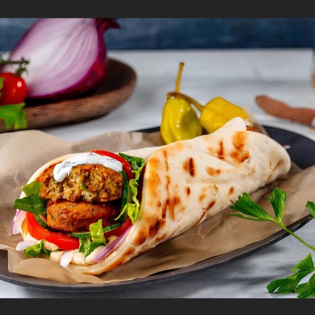Vegan Shawarma Wrap.