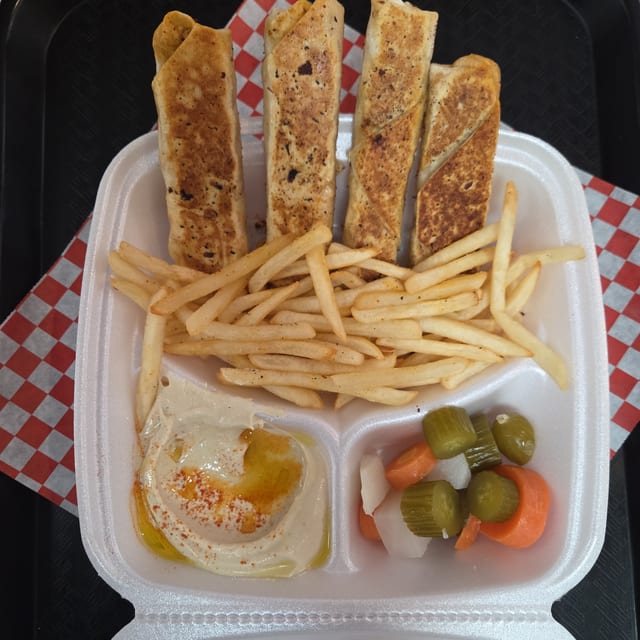 Chicken roll Plate.