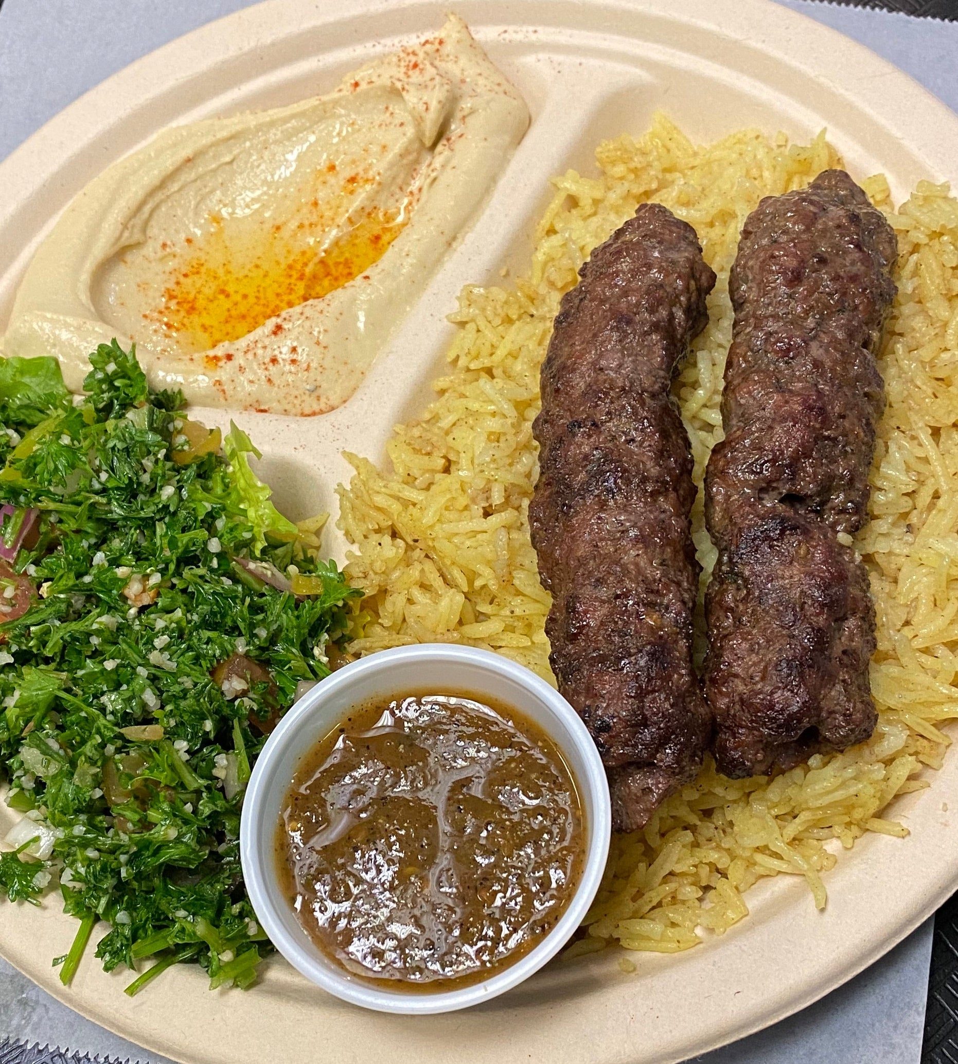 Kafta Shish Kebab.