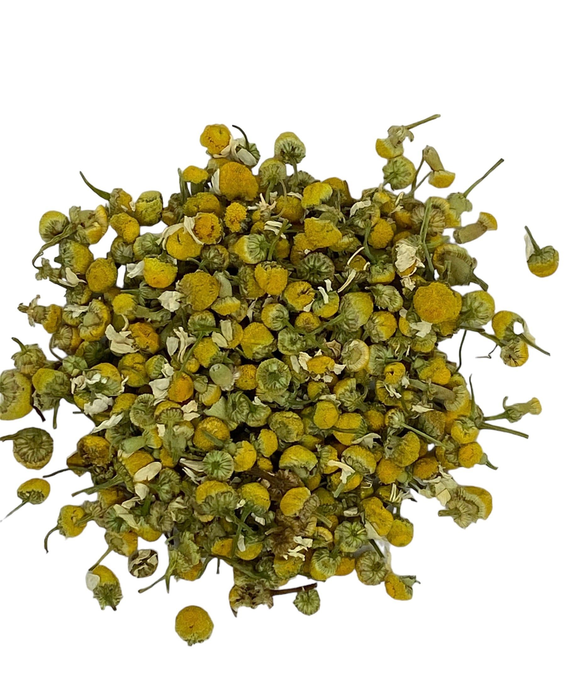 Whole Chamomile Blossoms Loose Leaf Tea.